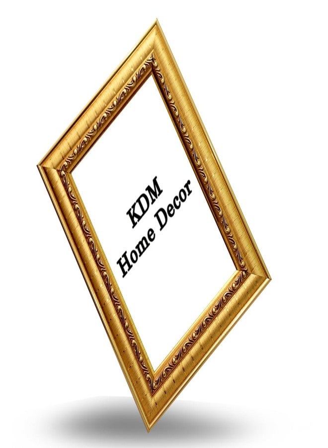 KDM HOME DECOR إطار صور من كي دي إم هوم ديكور، مقاس 3.5 × 5 بوصة، لون ذهبي، يُستخدم كزينة للطاولة أو الحائط، مع إمكانية تعليقه ووضعه على الطاولة كحامل للهدايا. - Image 2